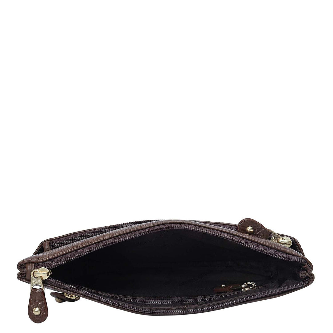 Wax Leather Multi Pouch - Mocha