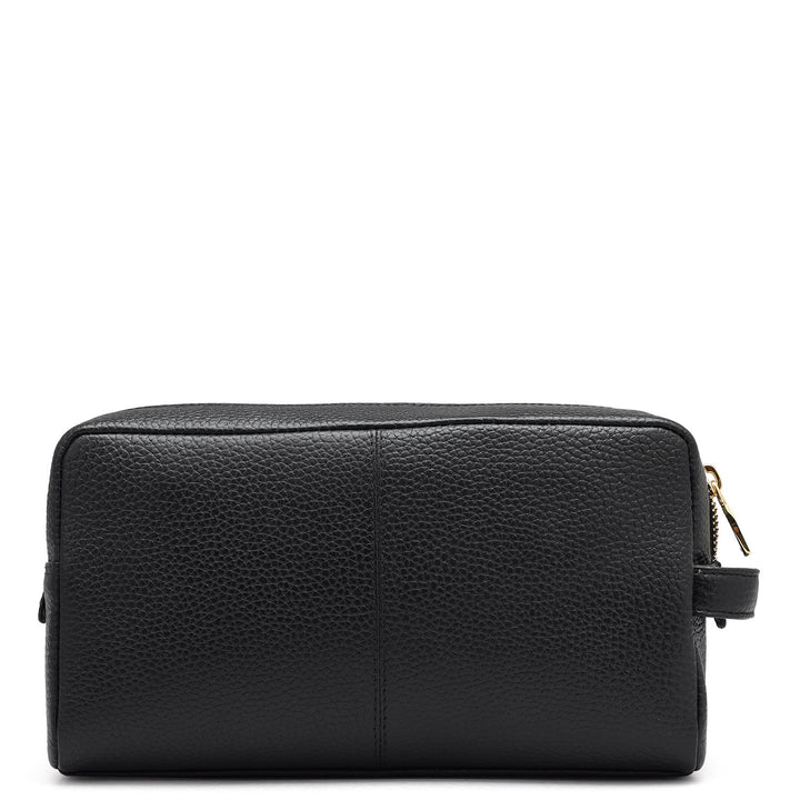 Wax Leather Multi Pouch - Black