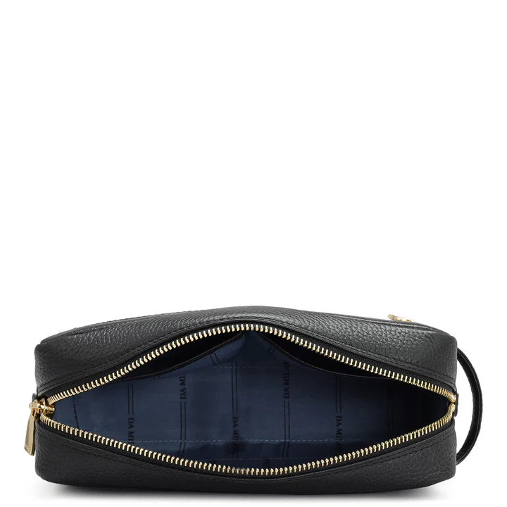 Wax Leather Multi Pouch - Black