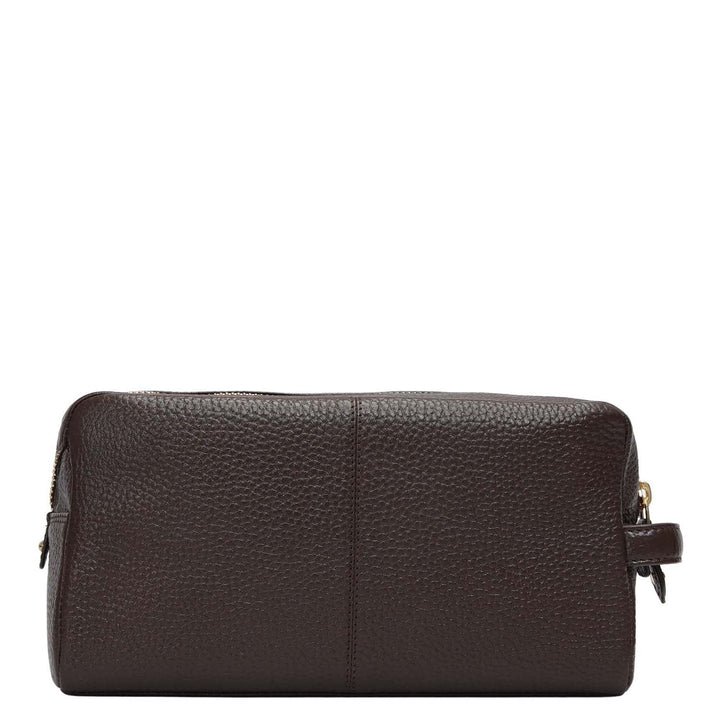 Wax Leather Multi Pouch - Chocolate