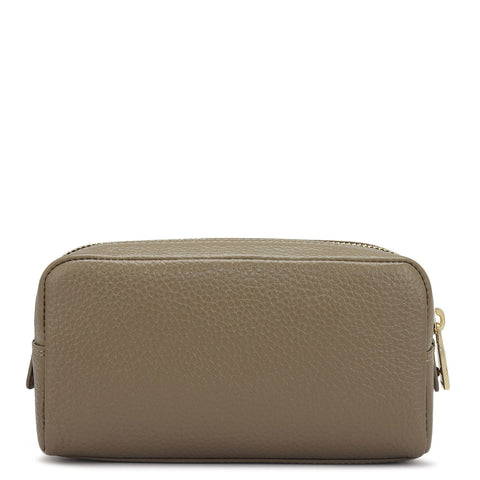 Wax Leather Multi Pouch - Greyish Taupe