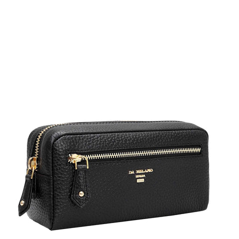 Wax Leather Multi Pouch - Black