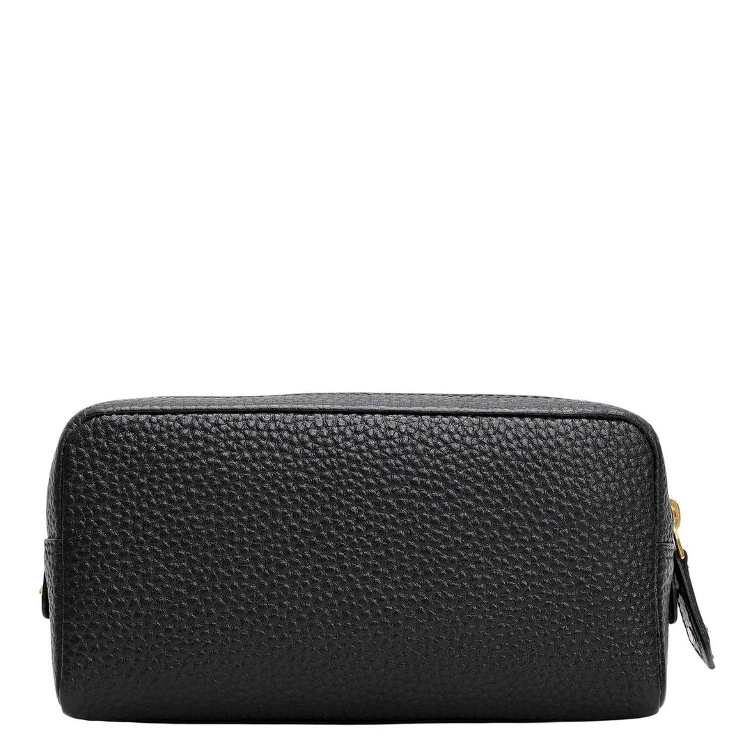 Wax Leather Multi Pouch - Black