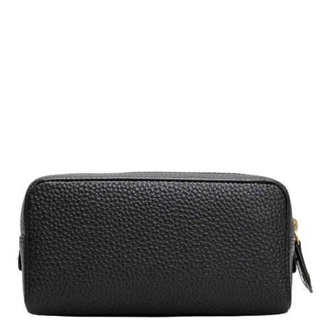 Wax Leather Multi Pouch - Black