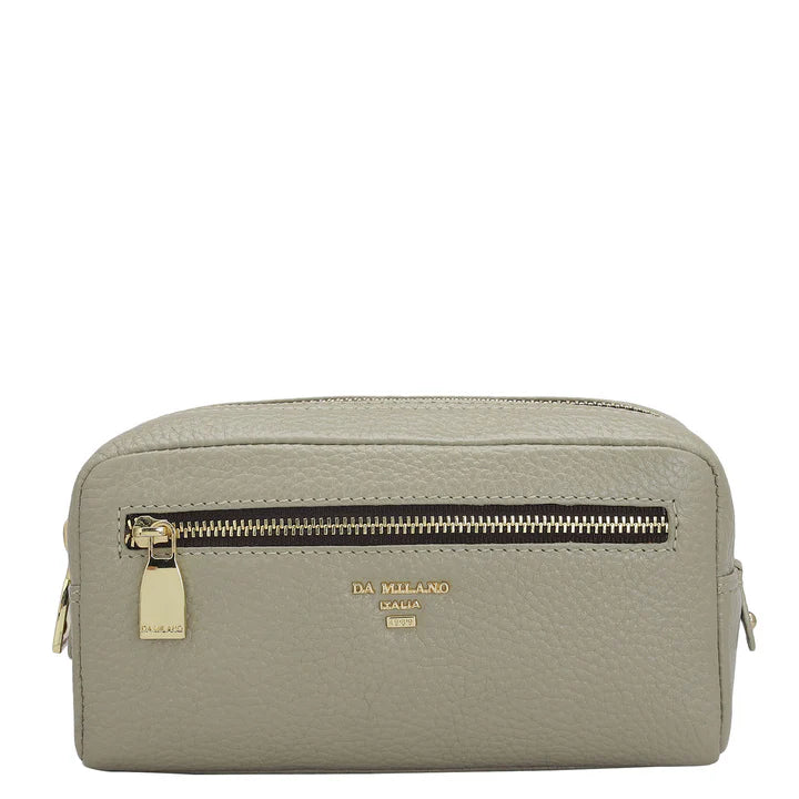 Wax Leather Multi Pouch - Khaki