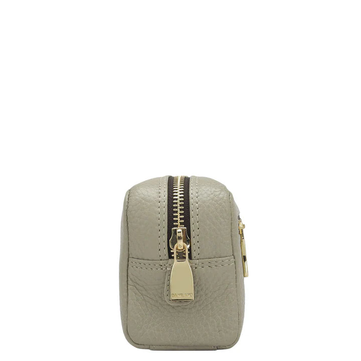 Wax Leather Multi Pouch - Khaki