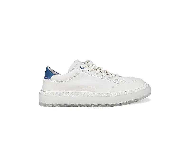 White Low Top Leather Sneakers