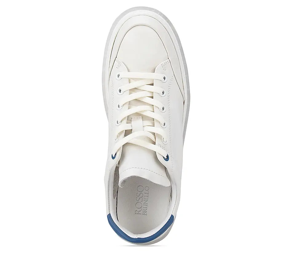 White Low Top Leather Sneakers