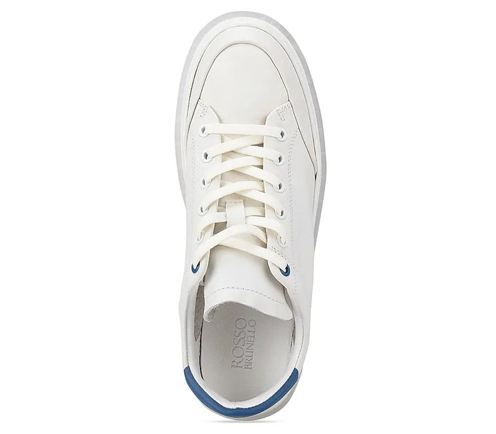 White Low Top Leather Sneakers