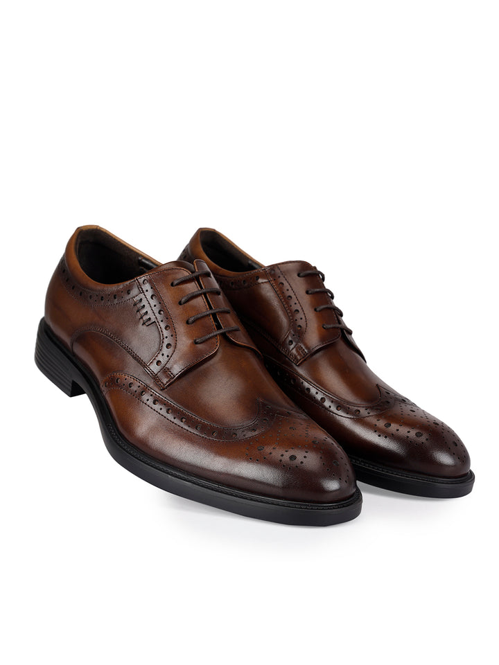 Coffee Leather Lace Ups