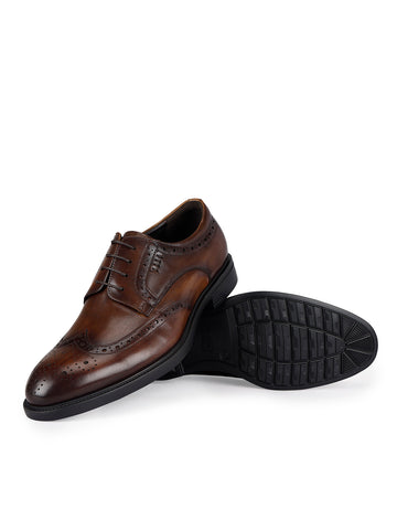Coffee Leather Lace Ups