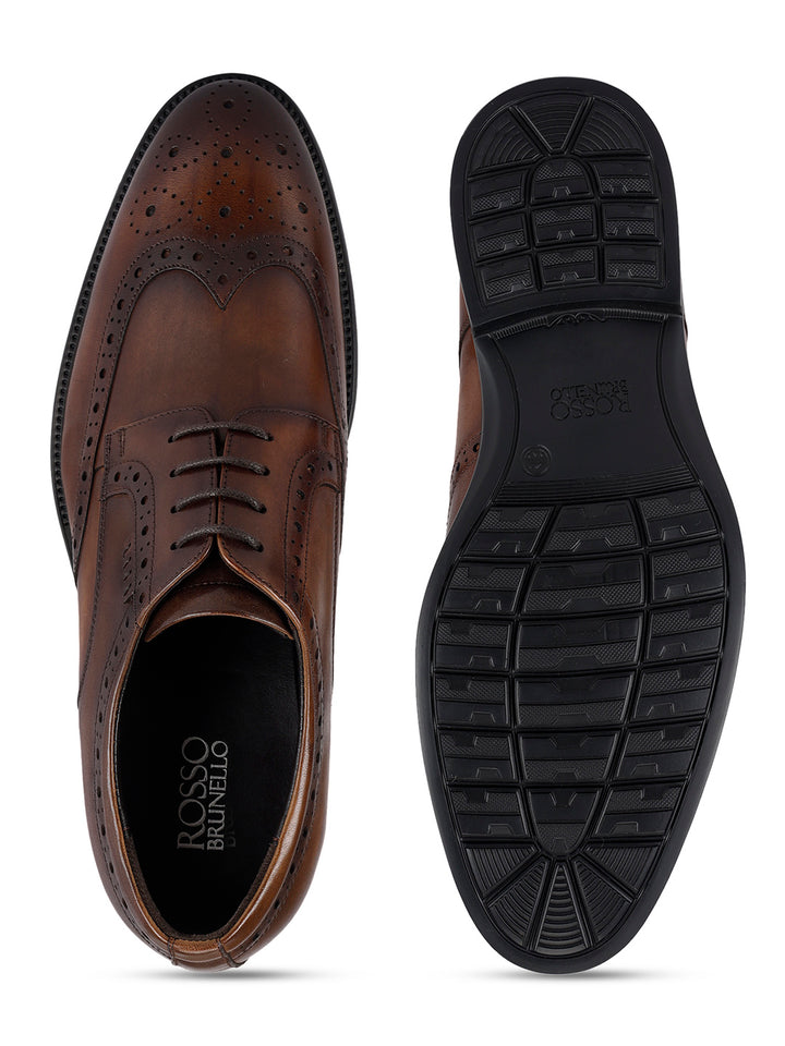 Coffee Leather Lace Ups