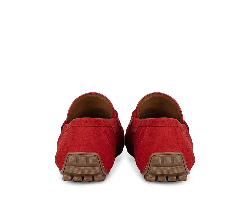 Red Suede Moccasins