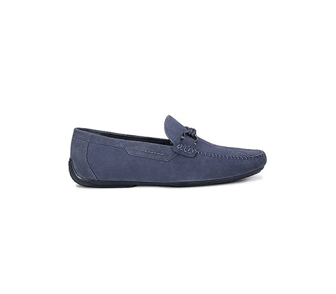 Sky Blue Suede Moccasins