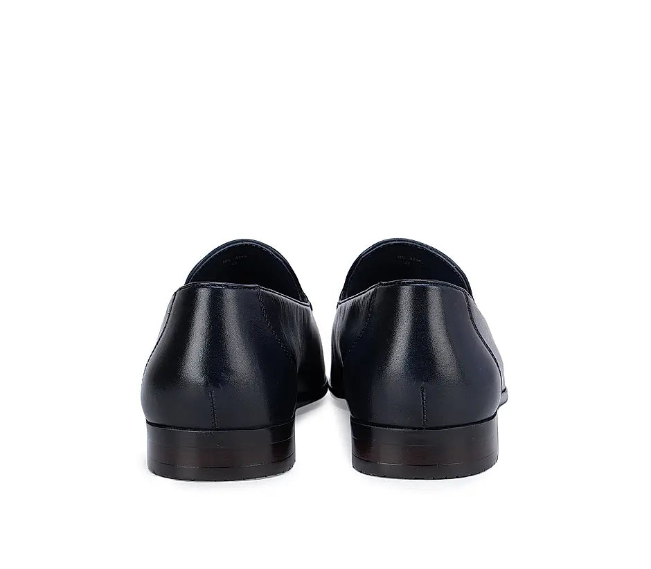Navy Blue Loafers With Tassels