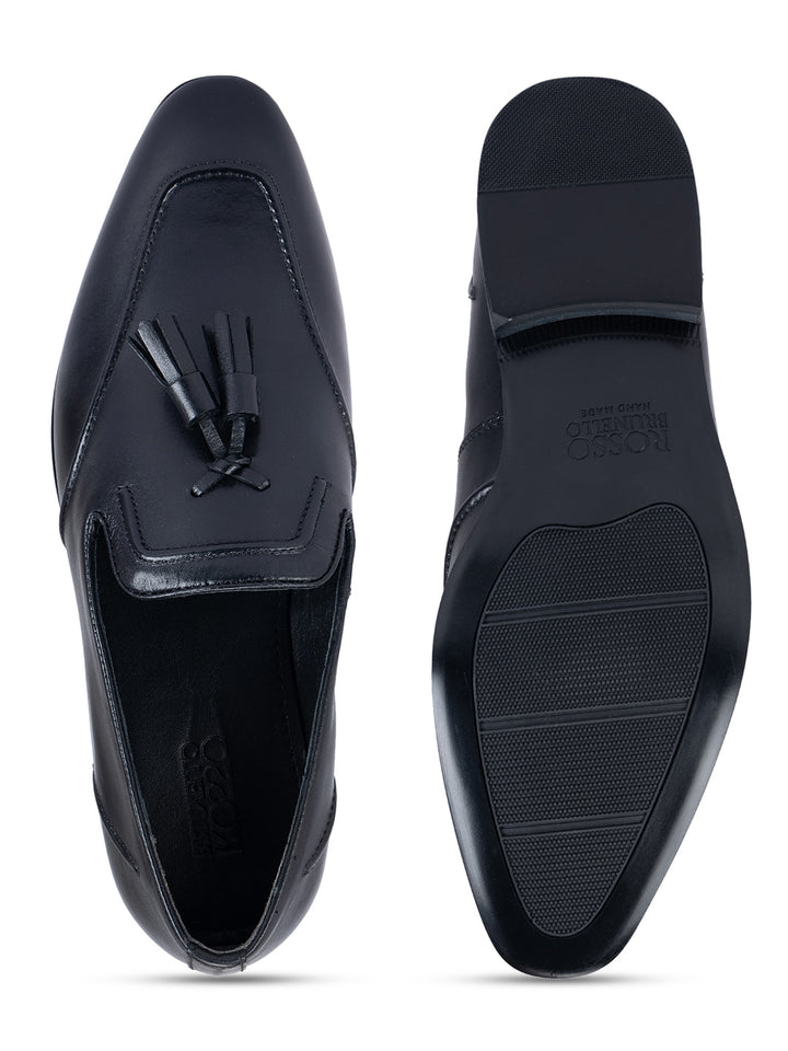 Black Loafers With Tassels