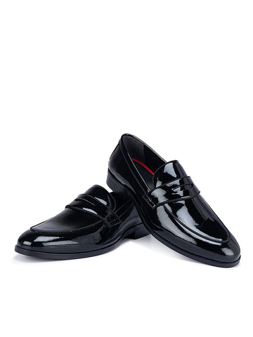 Black Patent Leather Loafers