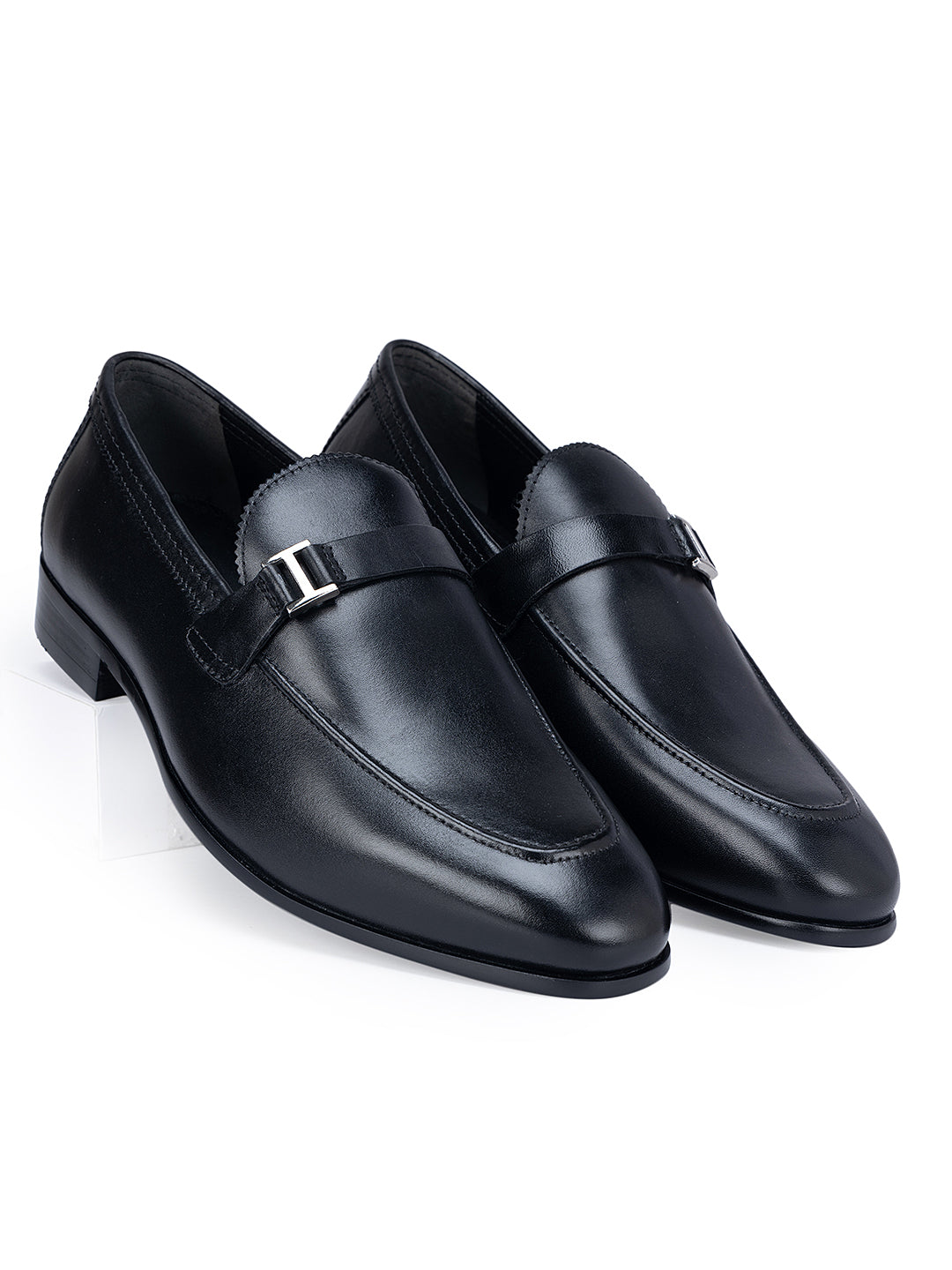 Black Leather Loafers