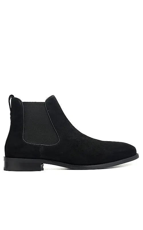 Black Suede Leather Boots