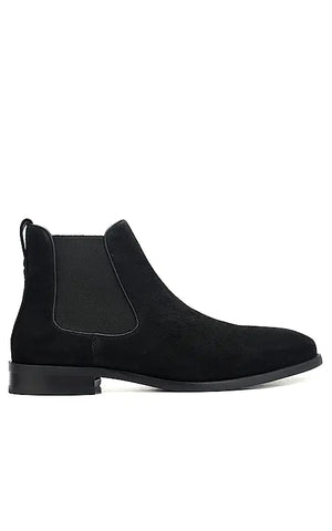 Black Suede Leather Boots