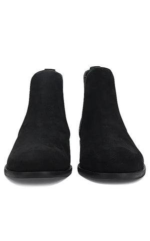 Black Suede Leather Boots