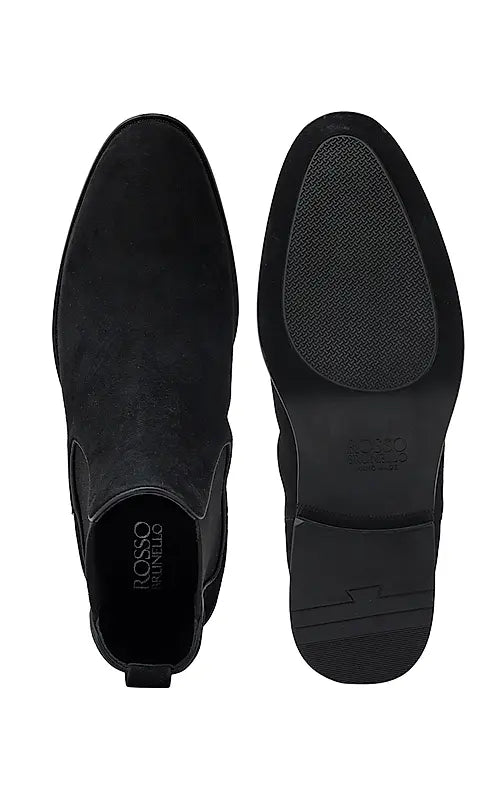 Black Suede Leather Boots