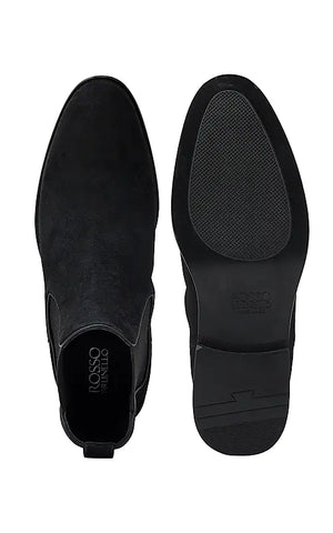 Black Suede Leather Boots