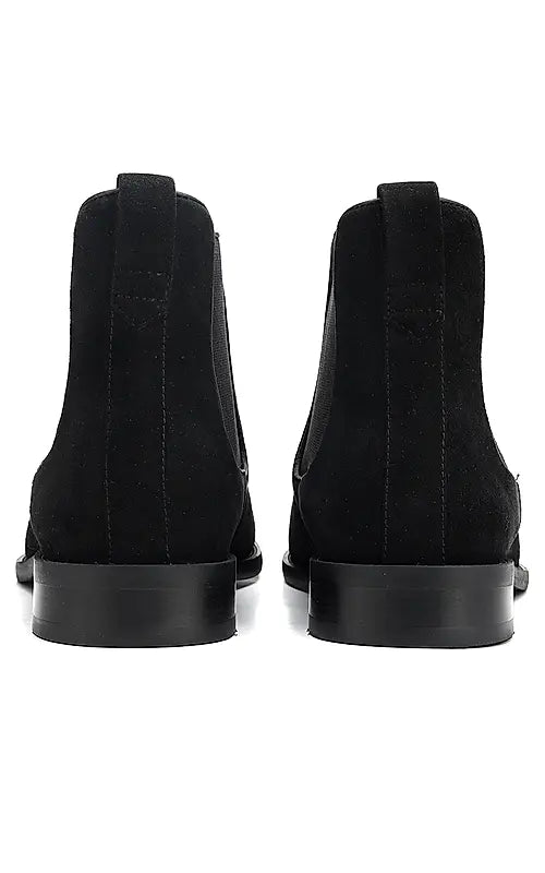 Black Suede Leather Boots