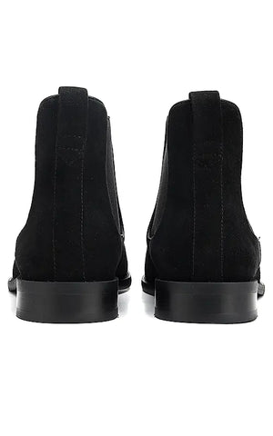 Black Suede Leather Boots