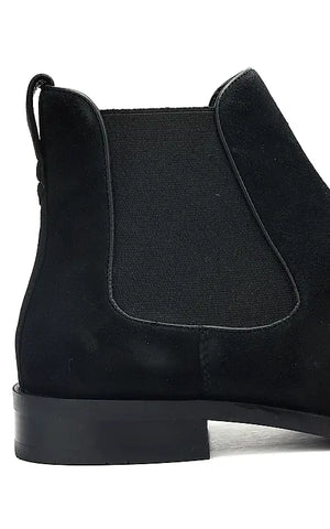 Black Suede Leather Boots