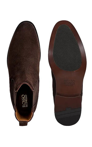 Brown Suede Leather Boots