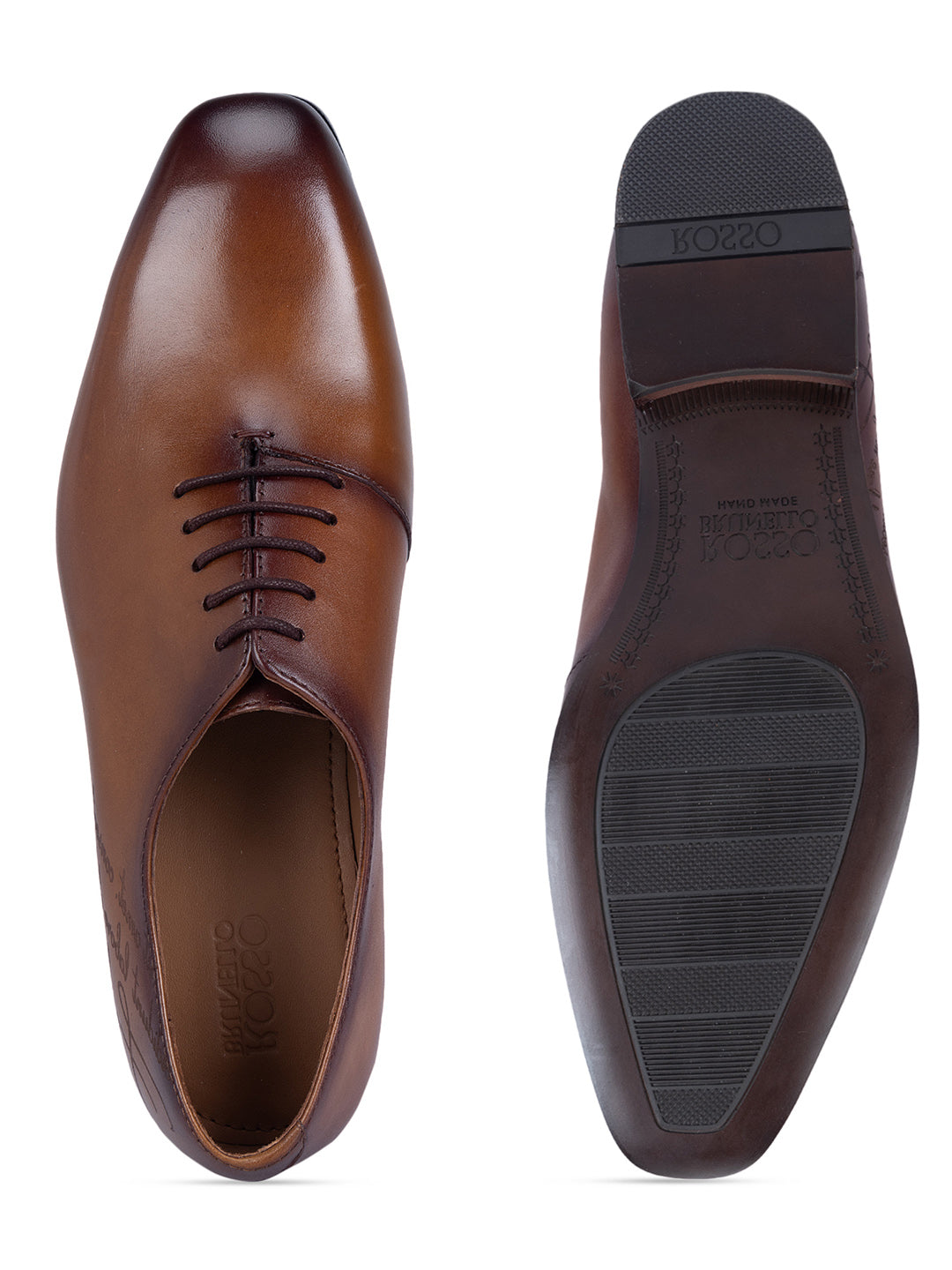 Tan Signato Lace Ups