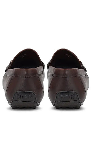 Coffee Top Embellished Moccasins