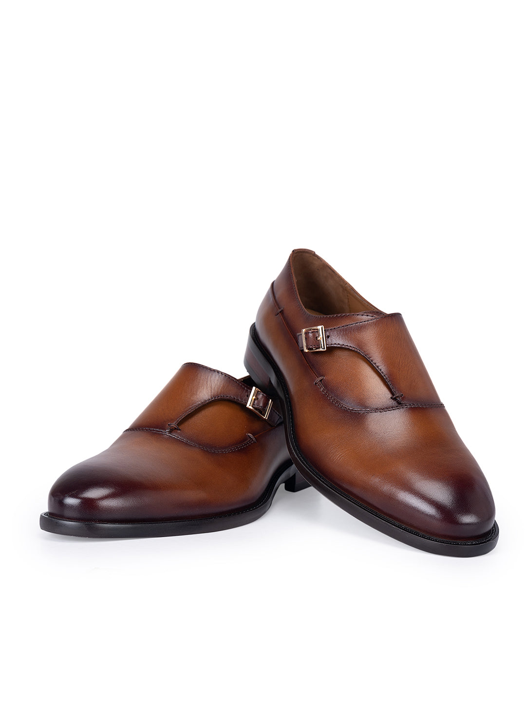 Tan Leather Monk Straps