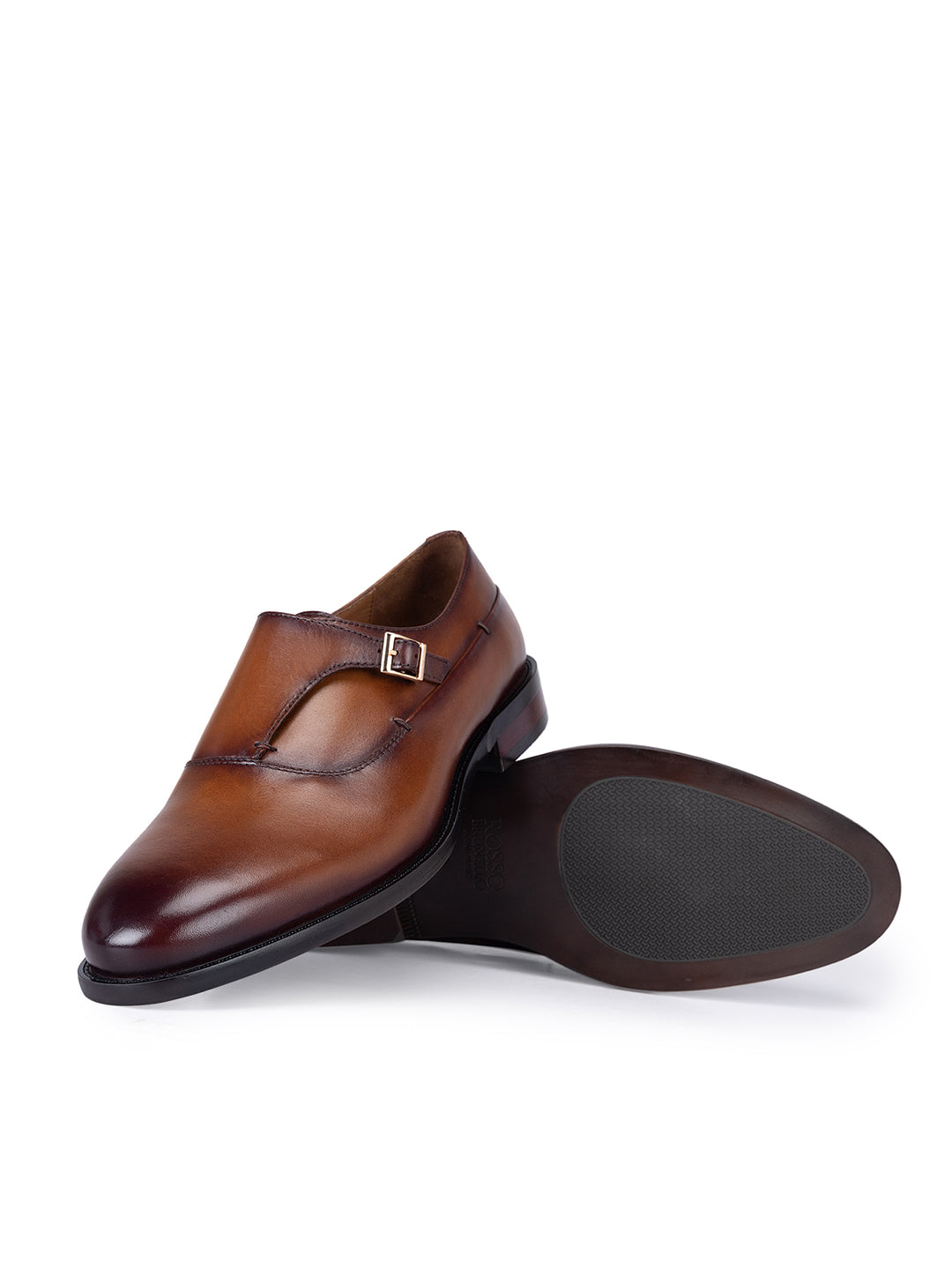 Tan Leather Monk Straps