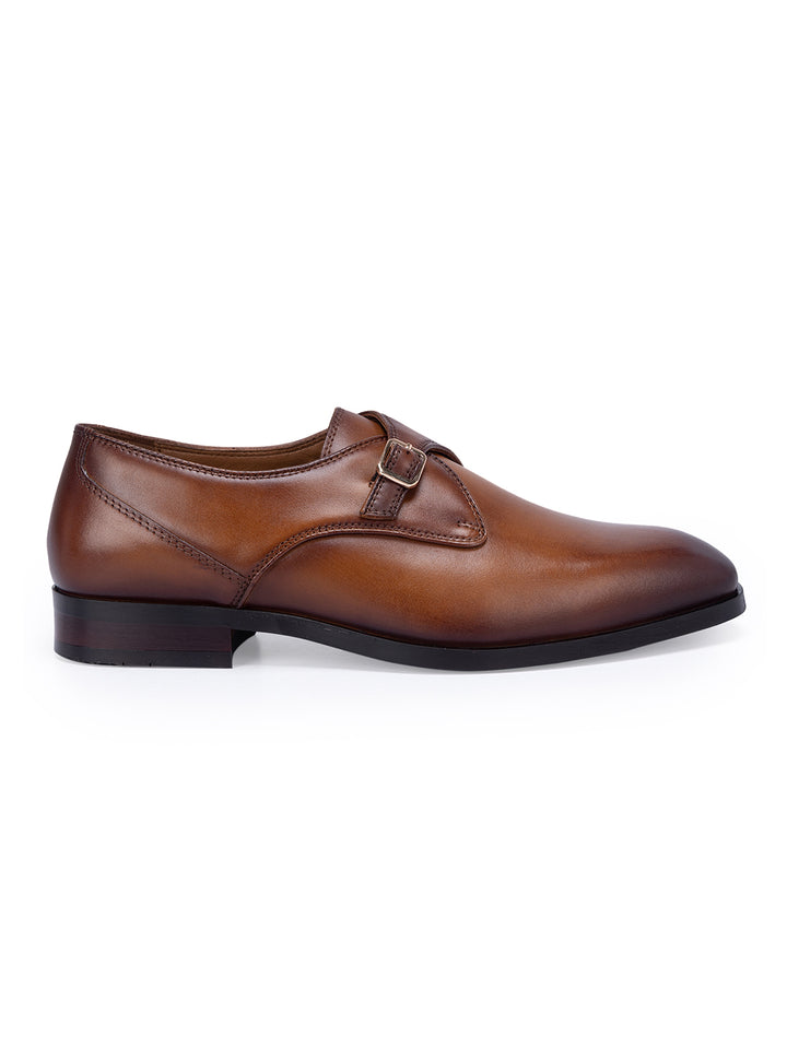 Tan Leather Monk Straps