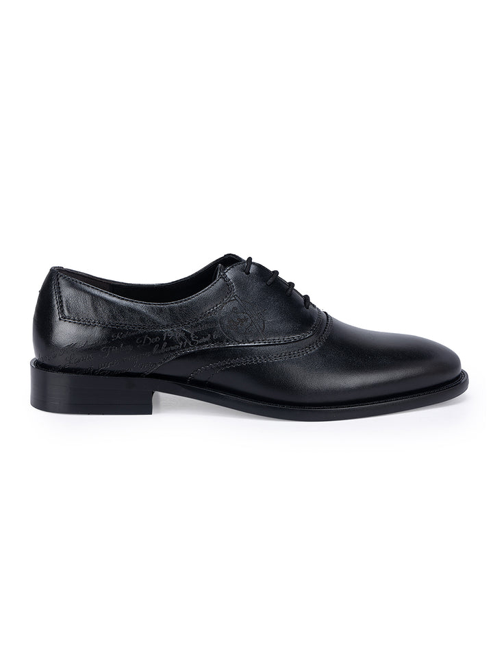 Black Signato Leather Lace Ups