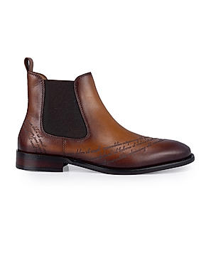 Tan Signato Leather Boots – Damilano UAE