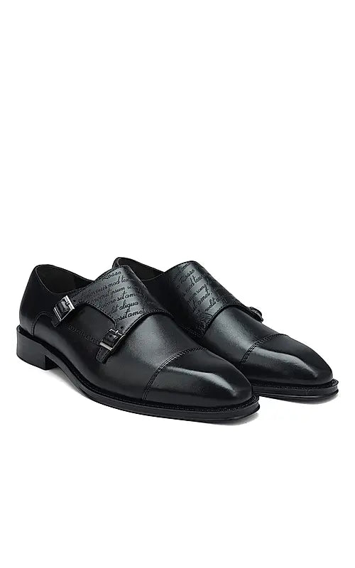 Black Signato Monk Straps