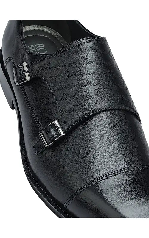 Black Signato Monk Straps