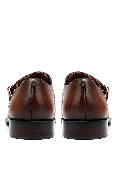 Tan Signato Monk Straps