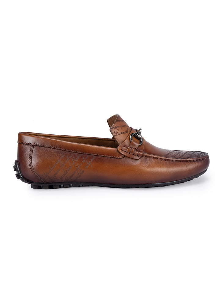 Tan Signato Leather Moccasins