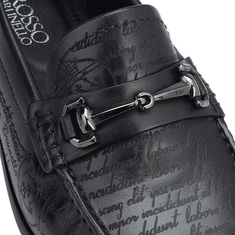 Black Signato Leather Loafers