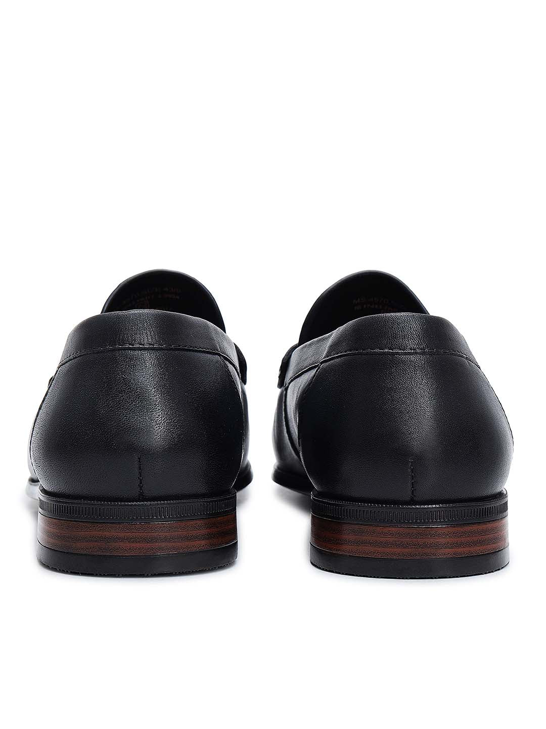 Blue Croco Textured Loafers