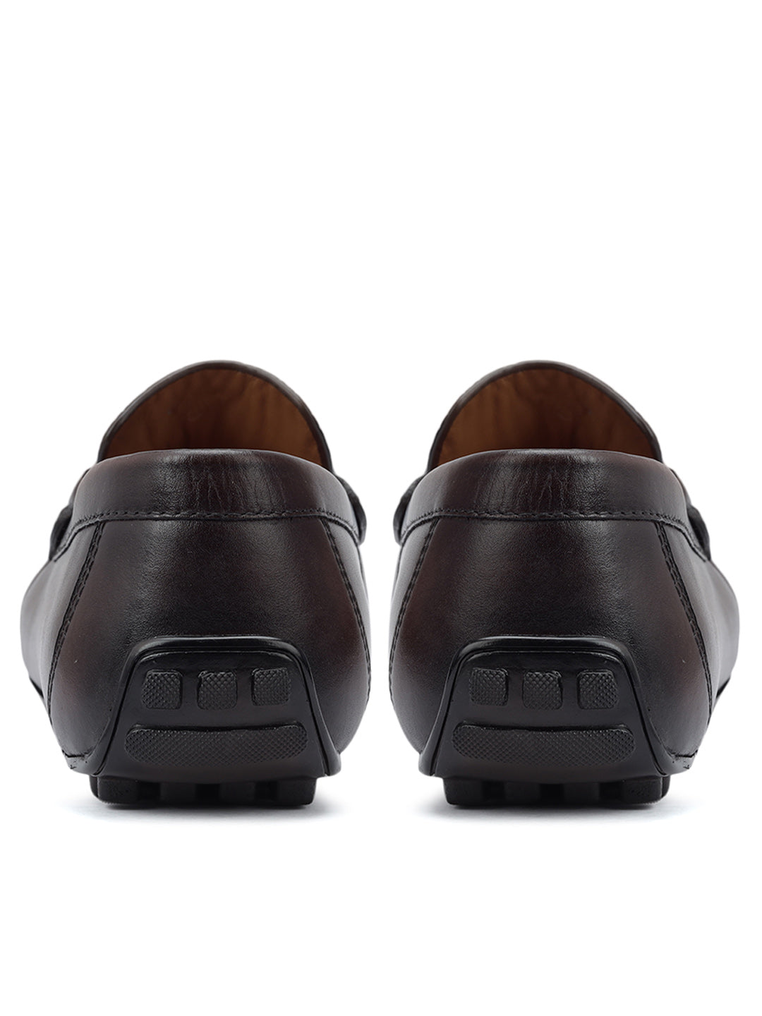 Coffee Croco Textured Moccasins