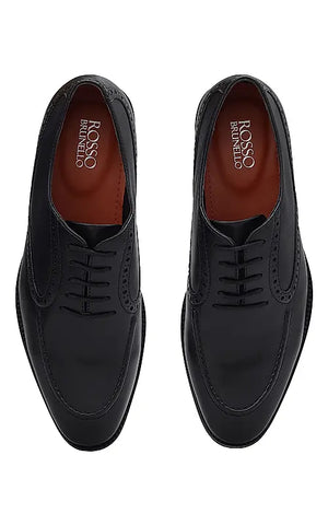 Black Leather Brogue Lace Ups