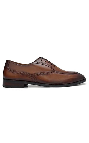 Tan Leather Brogue Lace Ups