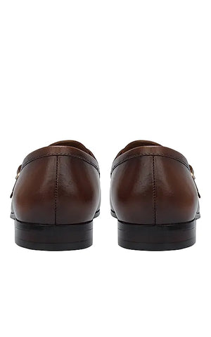 Tan Signato Leather Monk Straps