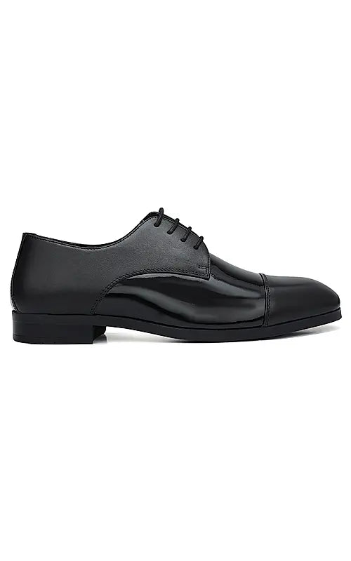 Black Patent Leather Lace Ups