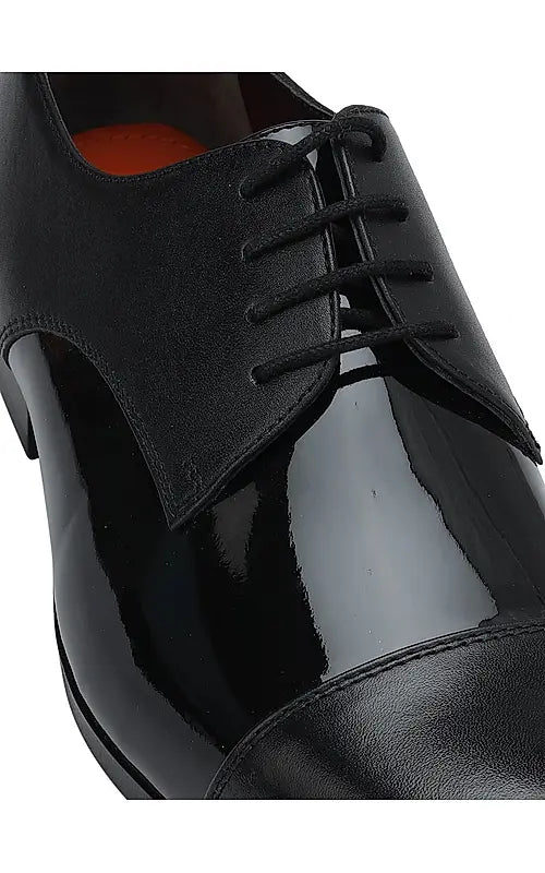 Black Patent Leather Lace Ups